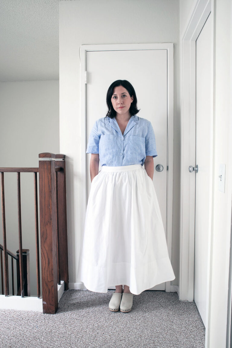 A Classic White Skirt