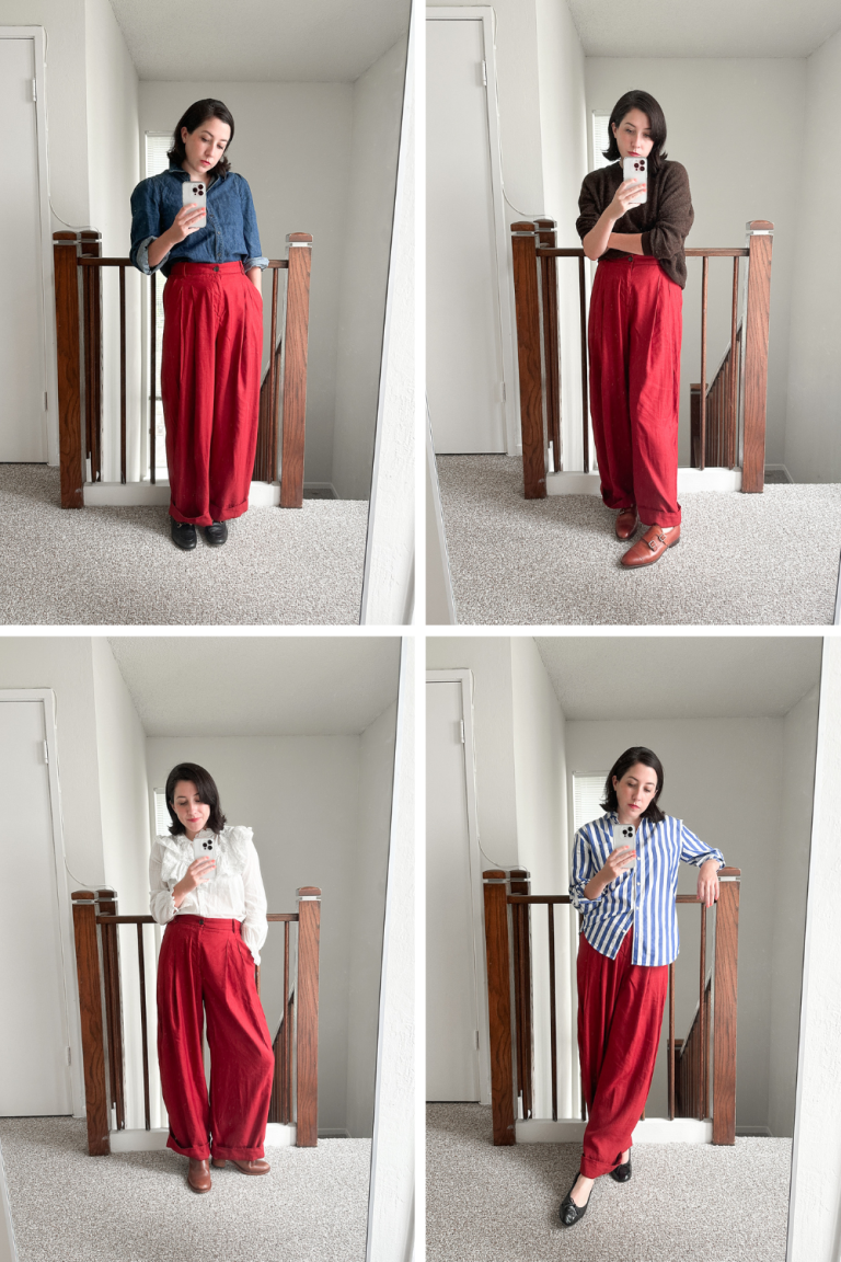 4 Ways to Style Red Trousers