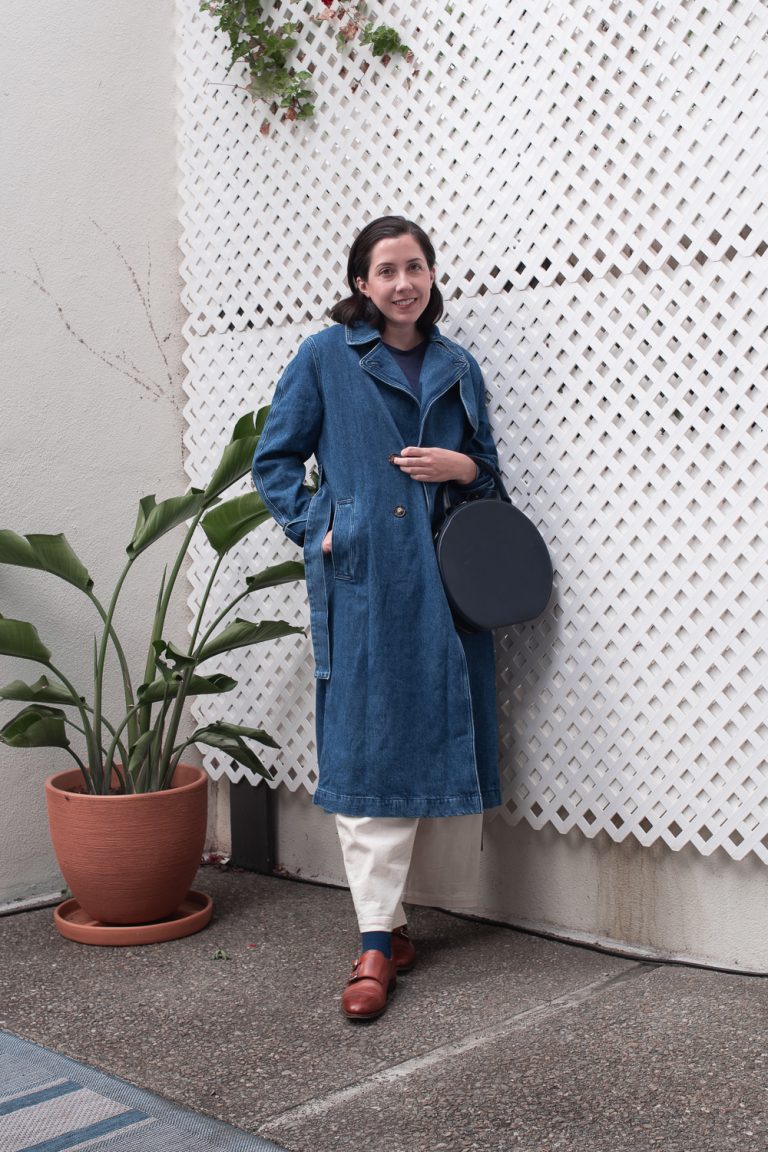 A Denim Trench Coat