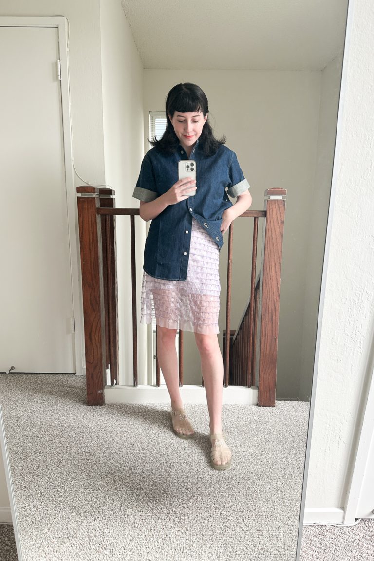 Styling An Oversized Denim Shirt